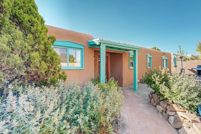 view of property exterior featuring stucco siding