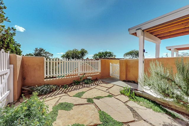 view of yard featuring a patio area