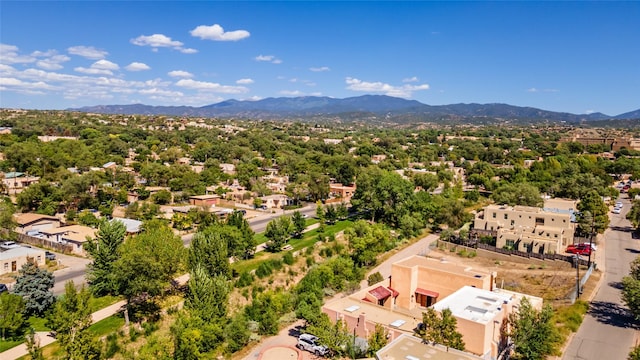 aerial view featuring a mountain view