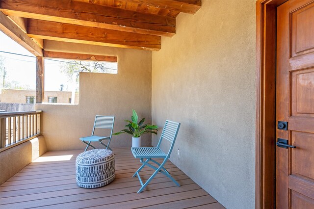 637 Alto St Unit A, Santa Fe, NM 87501 - view of balcony