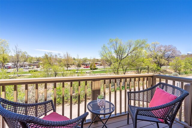 637 Alto St Unit A, Santa Fe, NM 87501 - view of wooden terrace