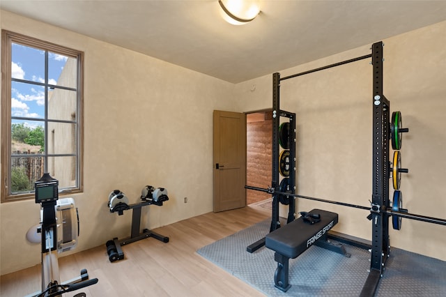 23 Lavadero Rd, Santa Fe, NM 87506 - workout room with wood finished floors
