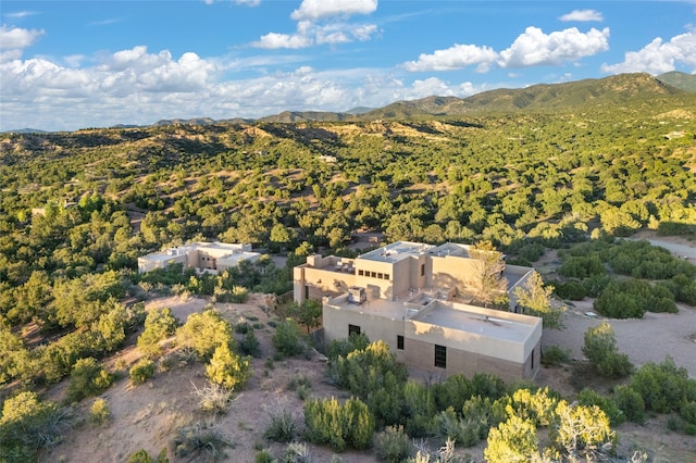 aerial view featuring a mountain view