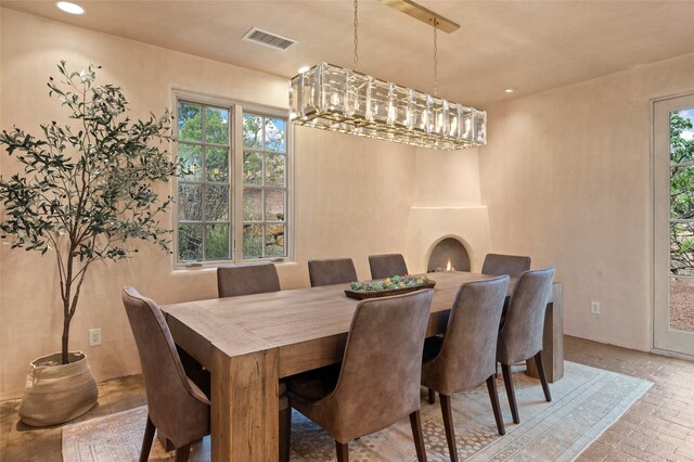 view of dining area