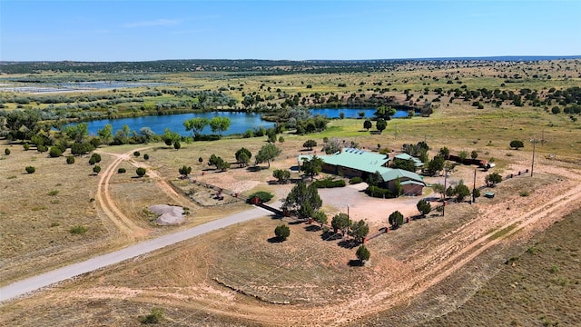 1017 River Rd, Santa Rosa, NM 88435 - overview of rural landscape with a nearby body of water