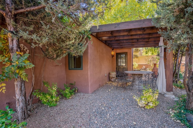 exterior space featuring a patio