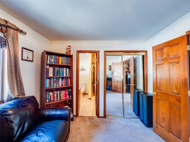 2176 La Tierra, Los Alamos, NM 87544 - living area with carpet floors