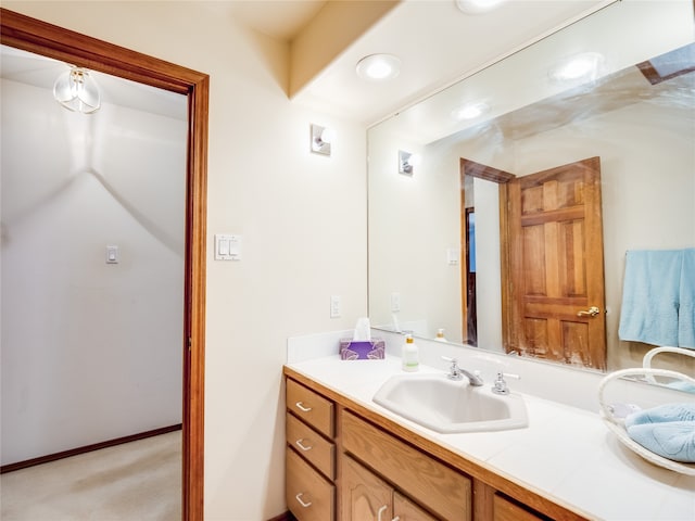 bathroom featuring vanity