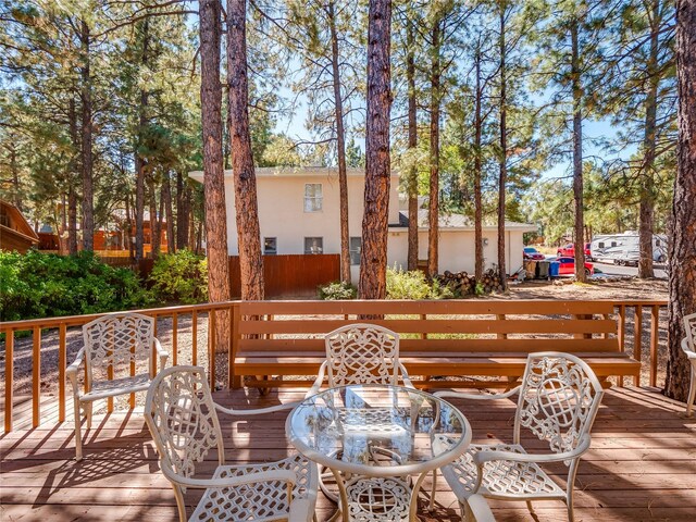 2176 La Tierra, Los Alamos, NM 87544 - view of wooden deck