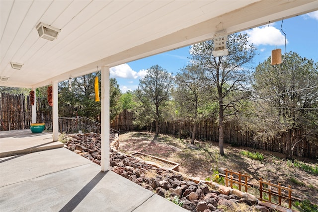 view of patio