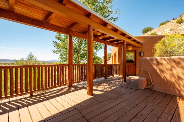 view of wooden terrace