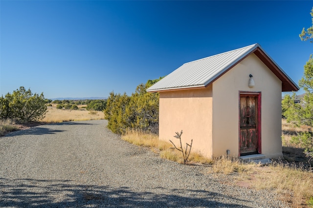 view of outdoor structure