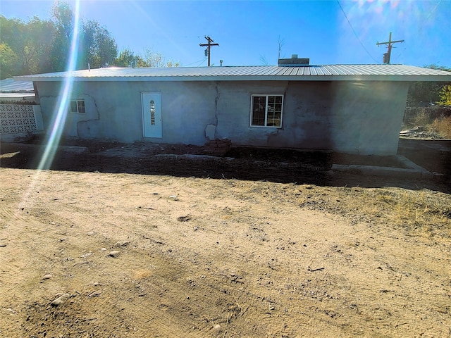 view of back of property