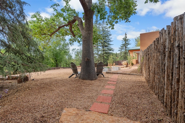 view of yard featuring a patio