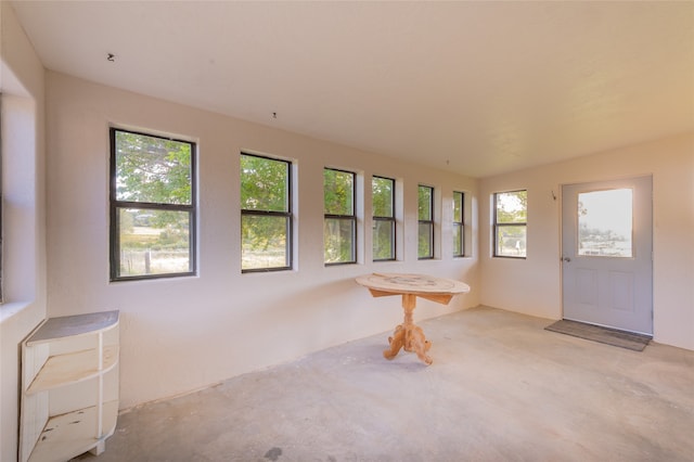 interior space with plenty of natural light