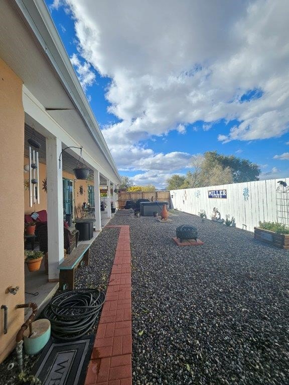 view of yard with a patio