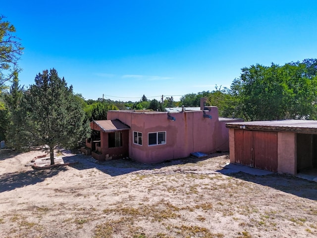 view of back of property