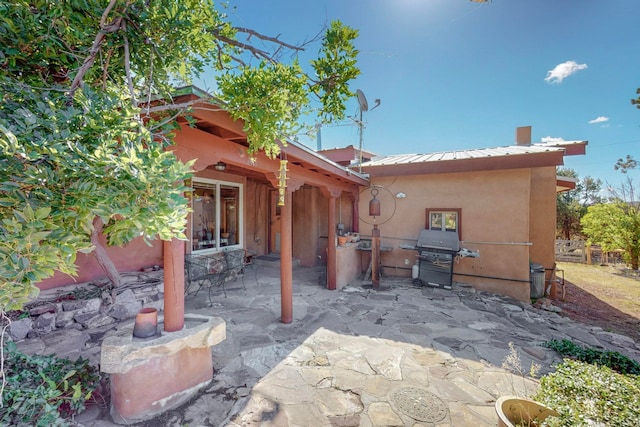 view of patio / terrace featuring grilling area