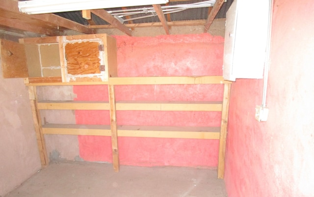 view of basement