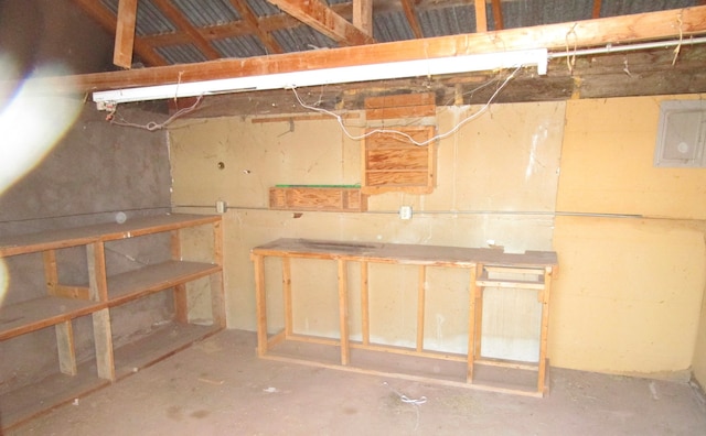 view of basement