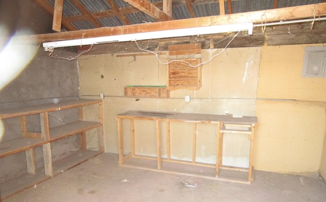 view of below grade area