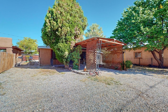 view of rear view of property