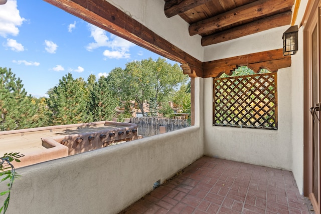 view of balcony