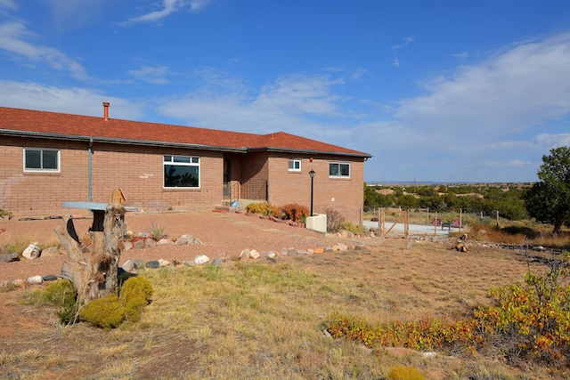 view of back of property