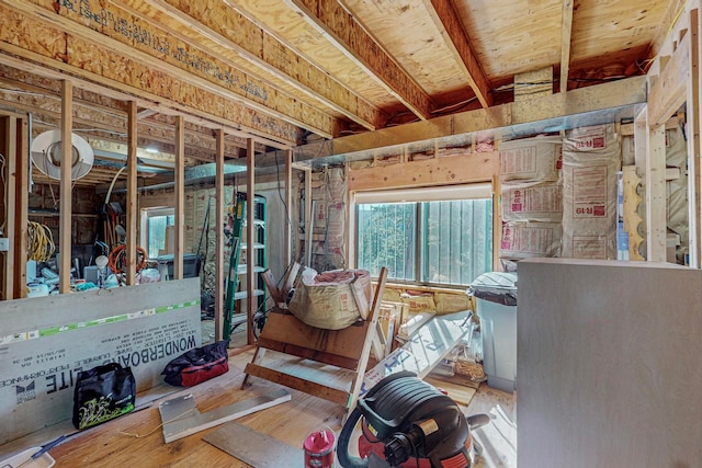 misc room featuring hardwood / wood-style floors