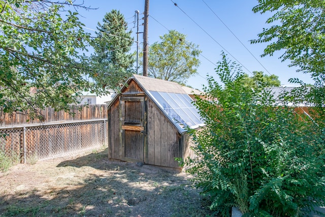 view of outdoor structure