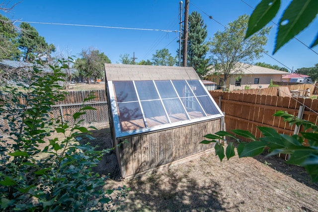 view of outdoor structure