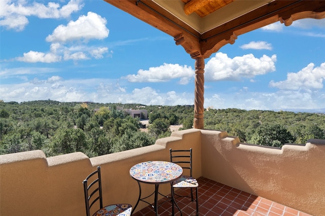 view of balcony