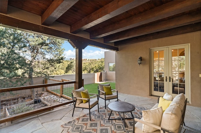 view of patio / terrace with french doors