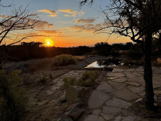 view of nature at dusk