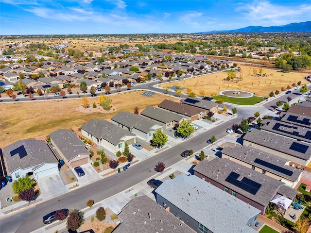 bird's eye view featuring a mountain view