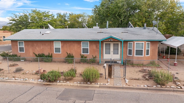 view of front of home