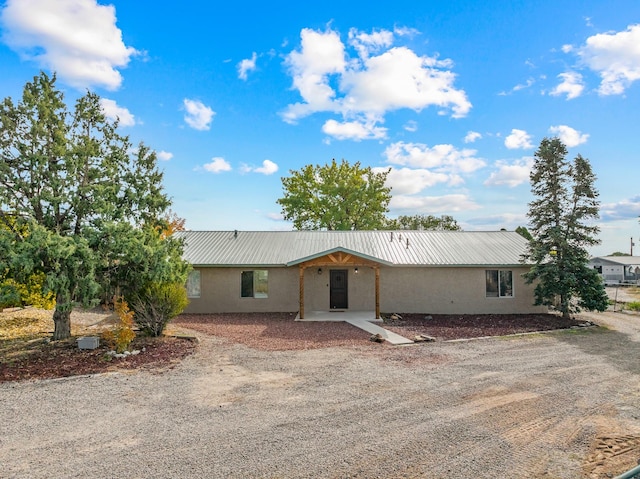 view of ranch-style home