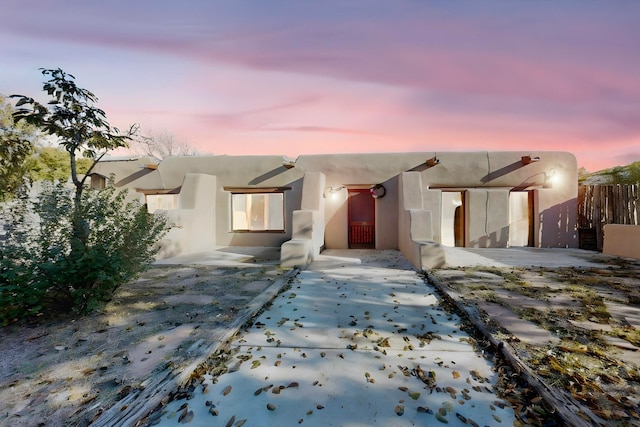 view of pueblo-style house