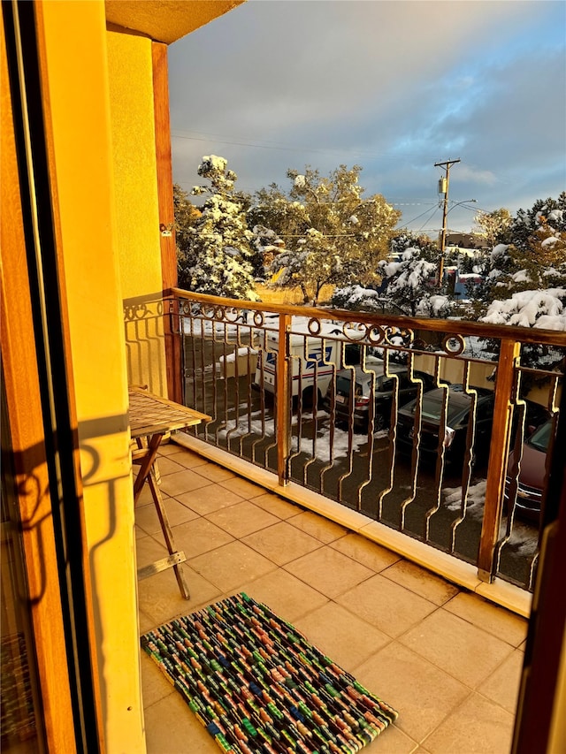 view of balcony