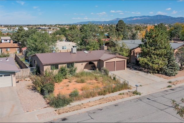 2709 Paseo De Tularosa, Santa Fe, NM 87505 - drone / aerial view with a mountain view