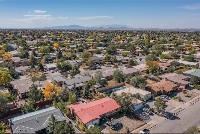 2709 Paseo De Tularosa, Santa Fe, NM 87505 - aerial view featuring a mountain view