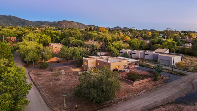 aerial view featuring a mountain view