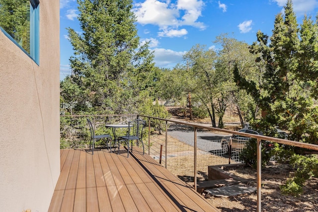 view of wooden terrace