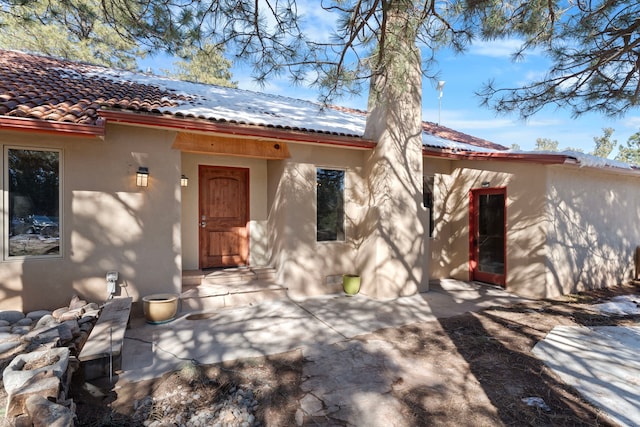 exterior space with a patio