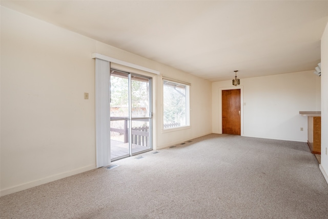 empty room with carpet floors