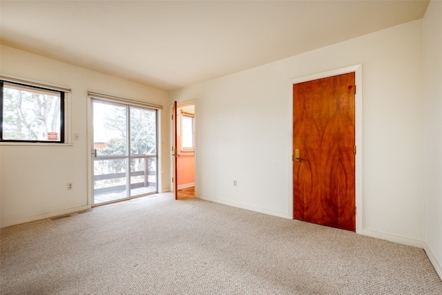 view of carpeted empty room