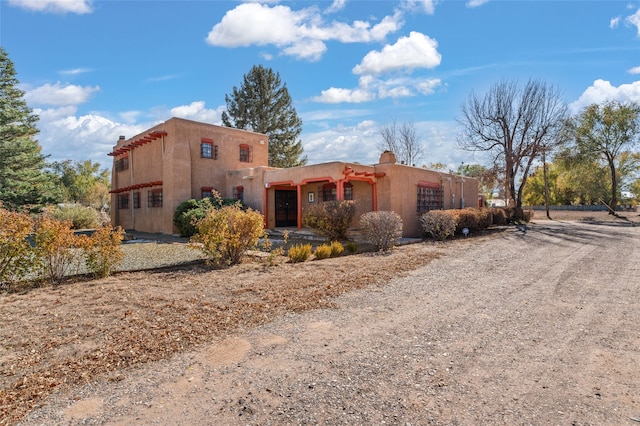 view of southwest-style home