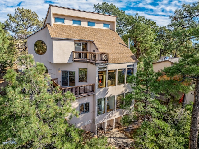 view of rear view of property