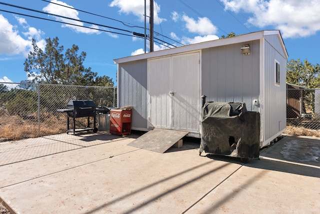 view of outbuilding