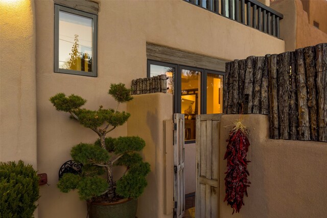 view of patio featuring french doors